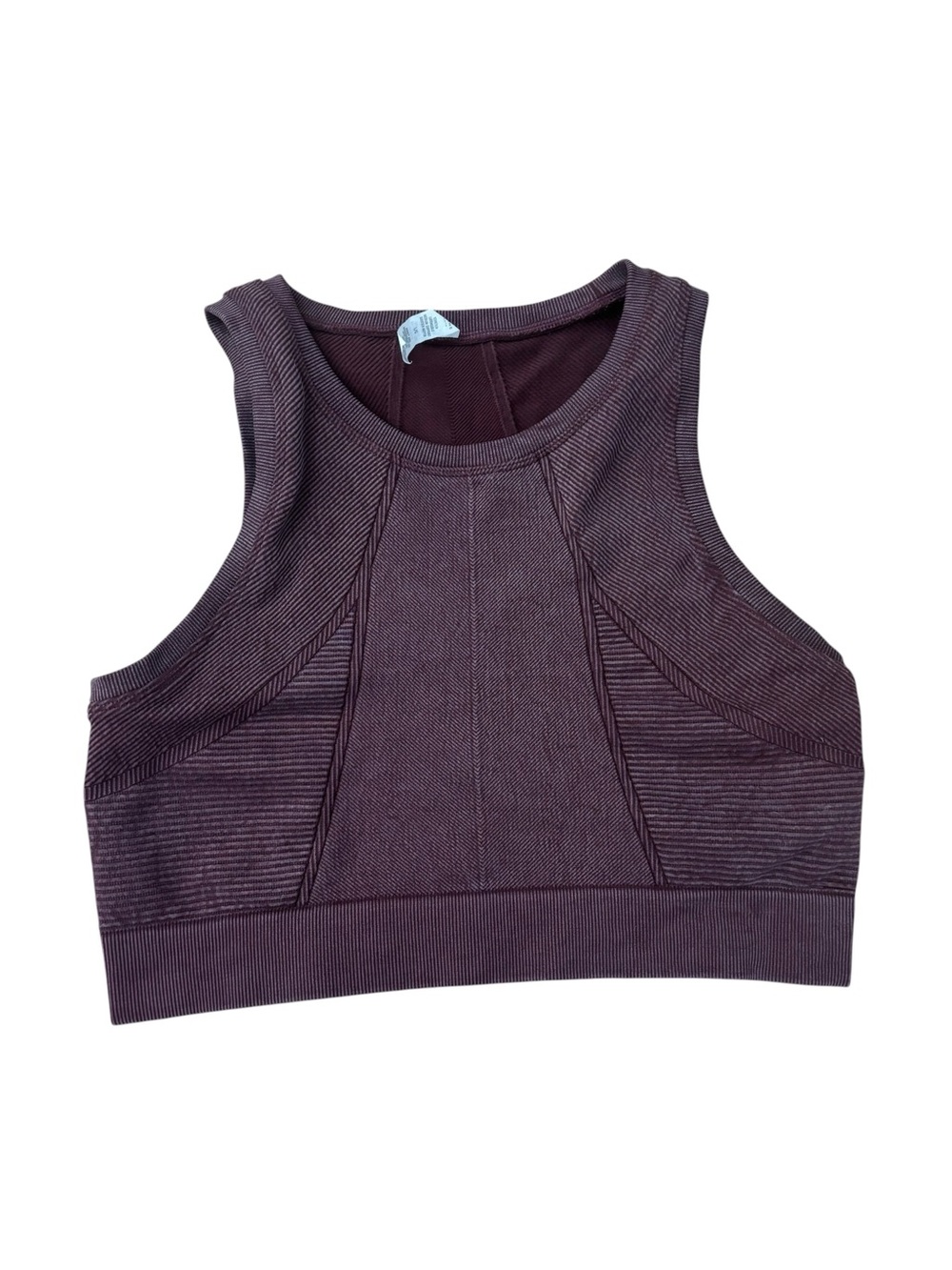 Aerie Offline Seamless Longline Sports Bra Royal Berry Women’s Size Large Ribbed